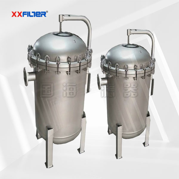 快開袋式過濾器 吊環(huán)快開 1.0Mpa 法蘭連接 化工石油大流量過濾